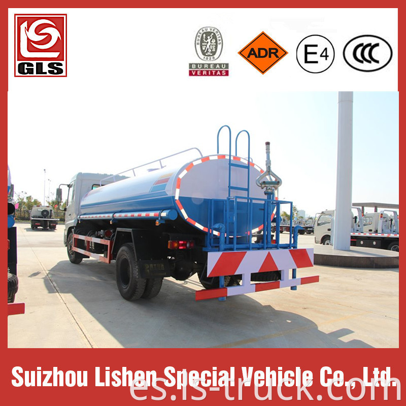 Export 10000L Dongfeng Water Truck 180HP Water Tanker